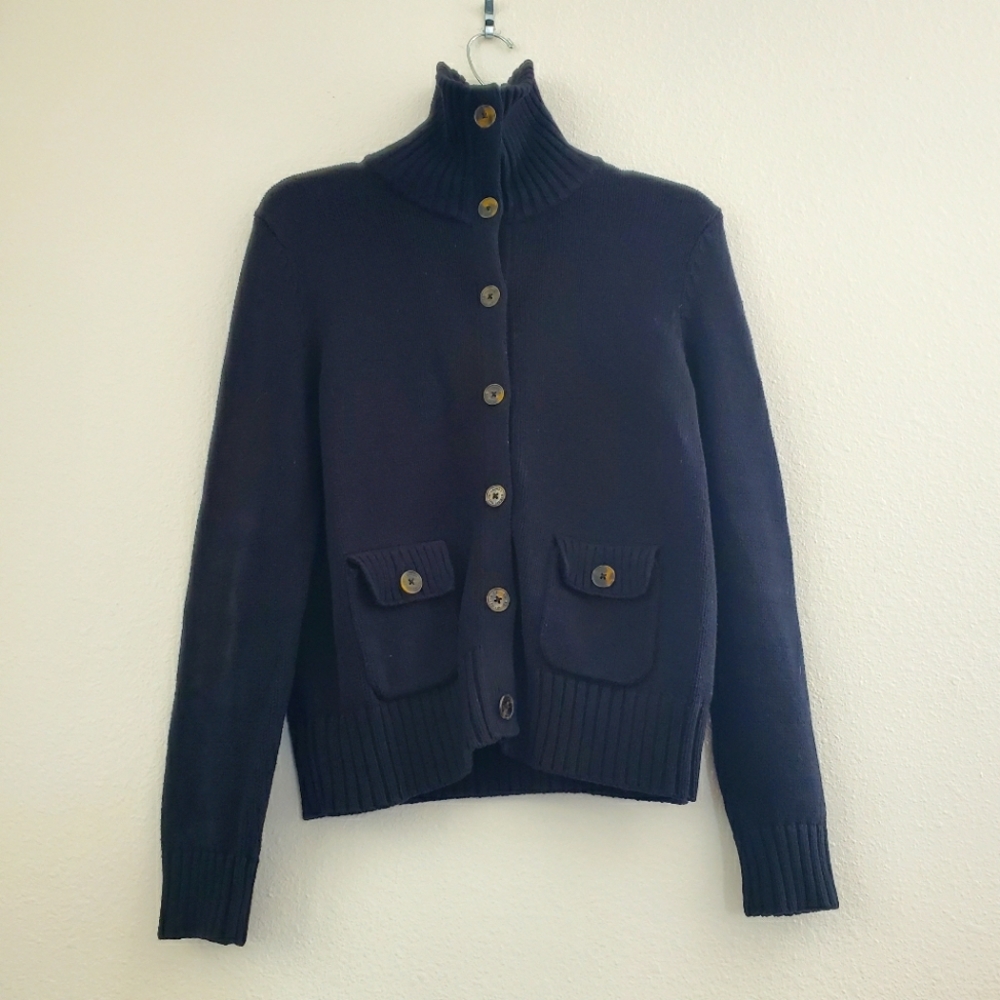 EUC Lauren Ralph Lauren Knit Cardigan Sweater Size S/M